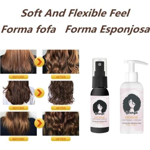 50ml Curly Hair Care Set Nourish and Moisturize Hair Dryness and Damaged Care Curly Hair Styling Set Hair lightener Hair powder