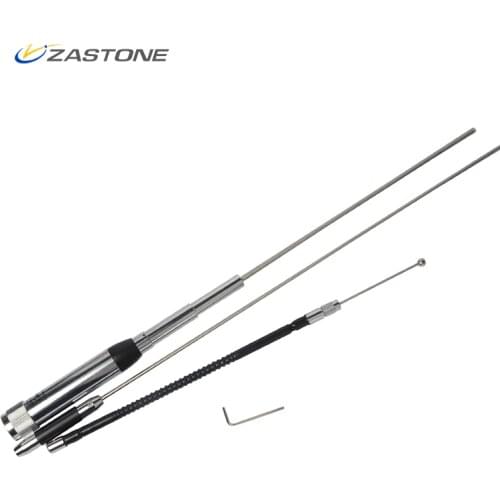 Antenna HH9000 for TH-9800 D9000 Z218 Stainless Steel SL16-male Quad Band 29.6/50.5/144 /435MHz Walkie Talkie Antenna