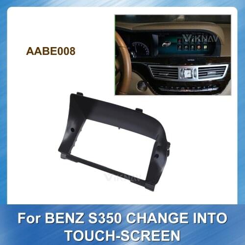 Car Radio Multimedia fascia for BENZ S350 CHANGE INTO TOUCH SCREEN Stereo Panel Dash Mount Trim