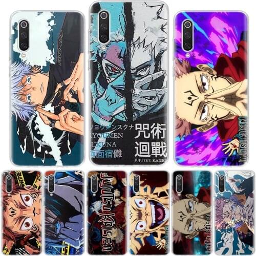 Japan Anime Jujutsu Kaisen Phone Case For Xiaomi Note 10 Mi 8 9 10 10T 11 Ultra F1 F2 F3 Pro Lite X3 5X 6X A1 A2 A3 CC9E Cover