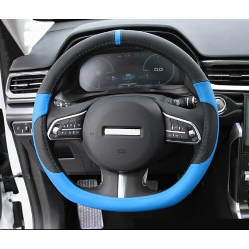 Real leather Decorated Steering Wheel Protective Cover For Great Wall Haval F5 CAB192