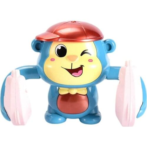 Baby Musical Toys Electric Monkey Dancing Toys 360 Degree Roll Glow sensory Interactive Toy Early Development Gifts for children
