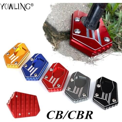 For HONDA CB150R CBR250R CB300F CB300R CBR300R CB400 13-2020 Motorcycle Side Stand Enlarge Plate Kickstand Extension Accessories