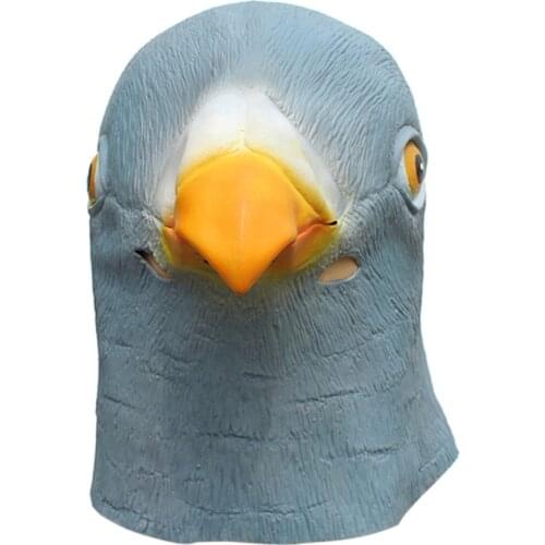 Pigeon Latex Head Mask Rubber Animal Head Mask Halloween Novelty Costume Props