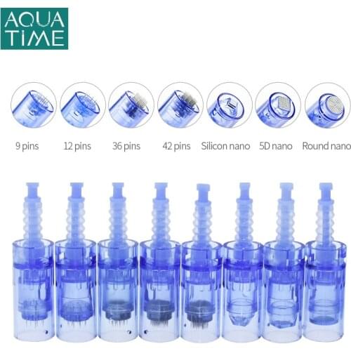 50 Pcs Micro Needle Cartridges Bayonet Port Dr Pen A6 Replacement Nano 9 12 36 42 Pin Microneedling Disposable Tip For MTS