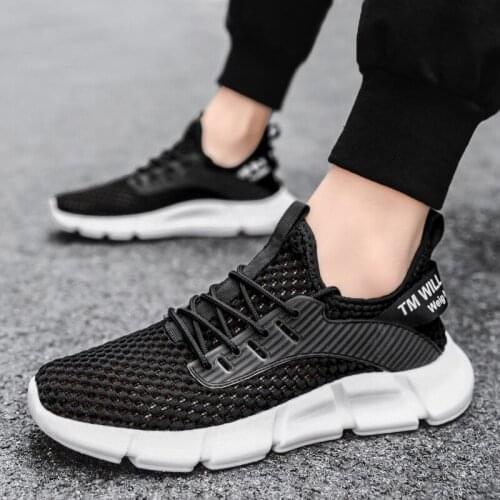 2021 Running Shoes Lightweight Breathable Mens Sport Shoes Comfortable Fashion Men Sneakers Large Size 46 Casual Shoes NanX421