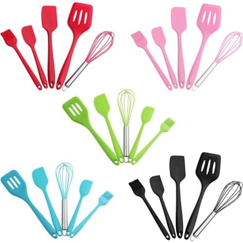 Kitchen Utensil Sets 5 PCS Silicone Cooking Utensil Sets Heat Resistant Cookwares Kitchen Appliances for Cooking Gadgets