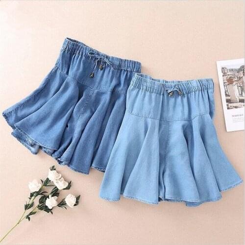 New Summer Fashion Women Denim Shorts Solid Streetwear Loose Drawstring Shorts Skirts Plus Size Mini Shorts M-7XL