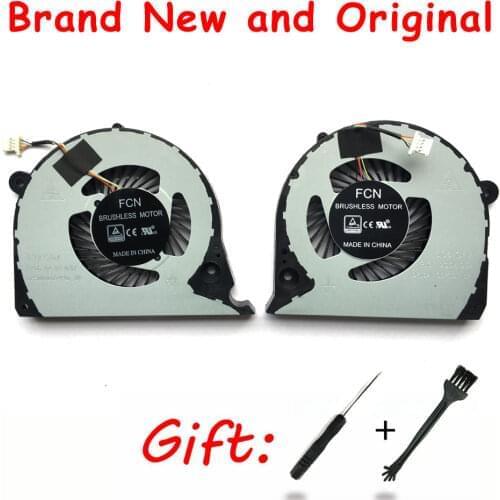 NEW ORIGINAL CPU GPU COOLING FAN FOR Dell Inspiron G7 15-7000 7577 7588 G5-5587 P72F cooler fan 2JJCP FJQS DC5V 0.5A FJQT