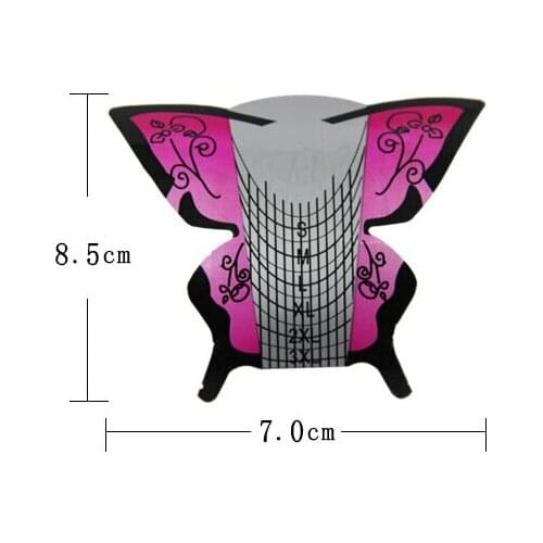 Wholesale 2015 NEW self-adhesive 300PCS Nail Art Form/Professional Butterfly Nail Form Manufacturer. WT014