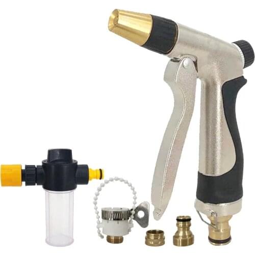 Portable High-pressure Water Gun For Cleaning Car Wash Machine Garden Watering Hose Nozzle Sprinkler Foam Water Gun Dropshipping