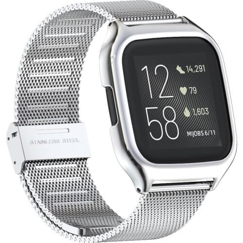 Strap for Fitbit Versa 2 Band Versa Lite 1 Watch Band Case for Versa Wrist Bracelet for fit bit Protector Accessories