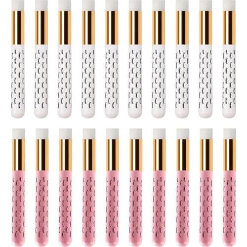 10/20Pcs Eyelash Cleanser Brushes Lash Shampoo Brushes for Eyelash Extensions Cosmetic Peel Off Blackhead Remover Face Cleansing