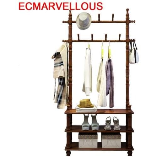 Pared Appendiabiti Percha Para La Ropa Aski Armoire Portmanto Wood Perchero De Pie Cabide Cintre Coat Rack Clothes Stand