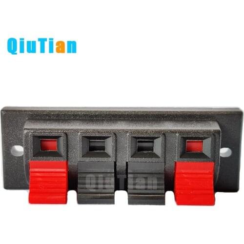 Connector Terminal Push in Jack Spring Load Audio Speaker Terminals IMC Hot Single Row 4P Speaker Terminal Board Connectors