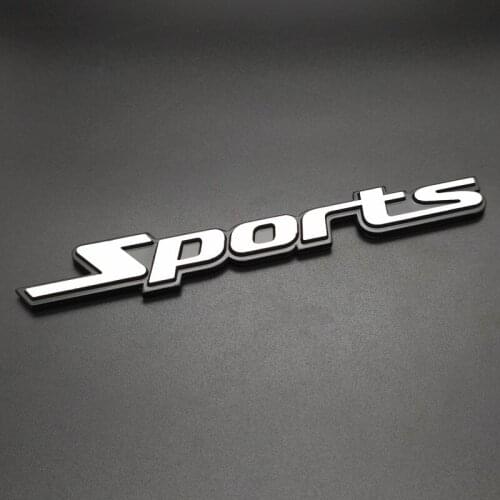 Sport Version Of The Metal Car Labeling Sports Word letter 3D Chrome metal Car Sticker Emblem Badge Decal Auto