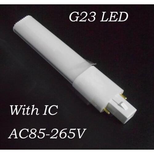 G23 LED bulb 4W 6W 8W 10W tube lights SMD 2835 G23 LED lamp AC85-265V Epistar chip g23 led light tube PL lamp 110V 220V 230V