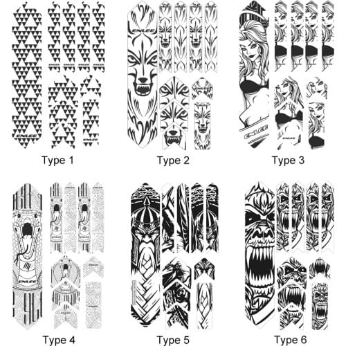 Bike Sticker Reflective Tape Mountain Bike Scratch Resistant Frame Protector Removable Sticker Road Bicycle Frame Guard Cover