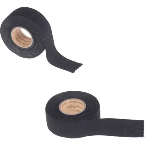 Fabric Tape Heat-resistant Wiring Harness Tape Looms Wiring Harness Cloth Fabric Tape Adhesive For Cable Protection 15MX25mm/9mm