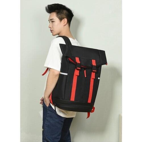 Trend Rucksack Street Youth Multi-Function Bag Wear Leisure Unisex Backpack Cloth Fashion Student Bagpack Stitching Couple