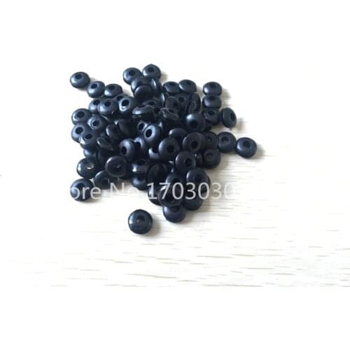 Grommets Blakc White Rubber Wiring Grommets Ring Cable Double-sided coil O-ring Seal ring 3mm/4mm/5mm/6mm/7mm/8mm/10mm 100 pcs