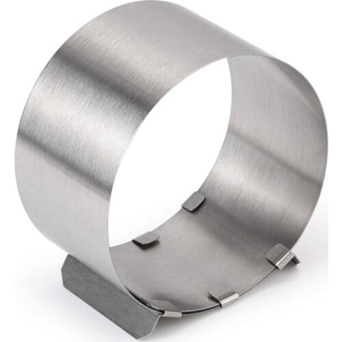 Retractable Silver Round Shape Cake Cutter Stainless Steel Adjustable Cake Foam Cream Ring Baking Mold Circle Mould Bake