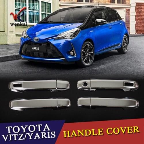 High-quality ABS Plating for Toyota Yaris Vitz 2016 - 2019 Door handle sequins Cover Trim Car Accessories Stickers Car Styling