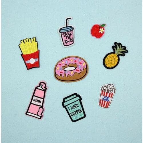 1X Fabric Embroidered Flower Bird Patches Clothes Stickers Bag Sew Iron On Applique DIY Apparel Sewing Clothing Accessories BU34