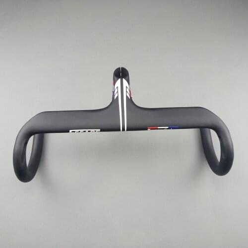 2021 newly carbon fibre road integrated handlebar with stem matte ud racing cycling bicycle handlebar 400/420/440mm