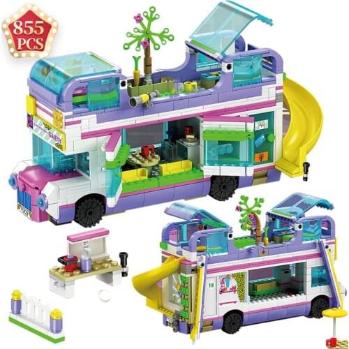 2021 Expert Friends For Girl Series Bus 41395 41424 Building Blocks Slide Park Bricks Toys Girls Christmas Holiday Gifts