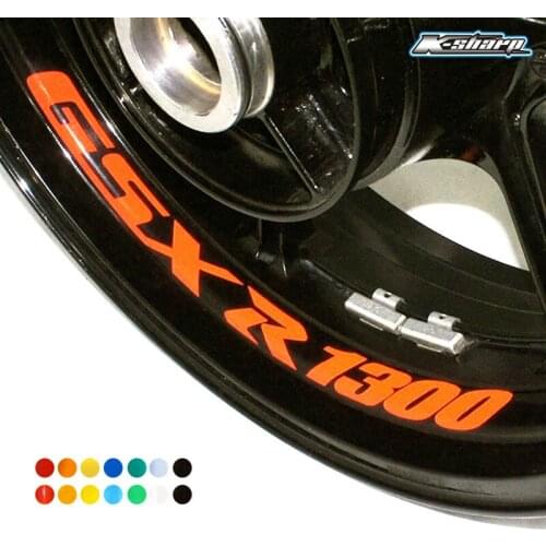 8 X CUSTOM INNER RIM DECALS WHEEL Reflective STICKERS STRIPES FIT SUZUKI GSXR 1300