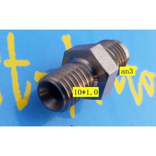 Stainless Steel inverted Seat Adapter m10*1.0 M10 P1.0 to an3 3an an 3 3/8unf thread ptfe brake hose line end fitting