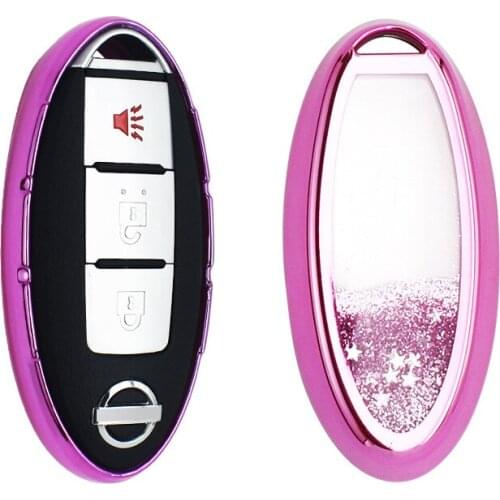 Auto TPU stellar sands Key Cover Holder Case For Infiniti for Nissan Qashqai J11 Juke X-Trail Buttons Flip Shell Remote Accessor