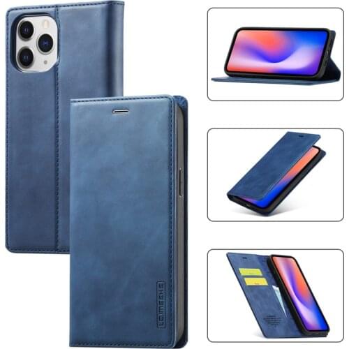 Funda Flip Case for iPhone 12 Pro Max iPhone 13 11 Pro XS Max XR 7 8 Plus SE 2020 Magnetic Flip Wallet Coque Phone Case Cover