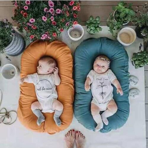 Infant Newborn Baby Lounger Portable Baby Nest Bed for Girls Boys Cotton Crib Toddler Bed Baby Nursery Carrycot Co Sleeper Bed