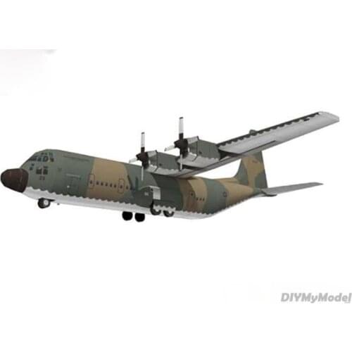 DIYMyModeI L-100-30 Hercules transport DIY Handcraft Paper Model KIT Handmade Toy Puzzles Gift Movie props
