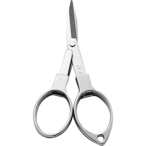 Wang Wuquan double circle folding scissors stainless steel fishing scissors pocket travel mini scissors student office scissor