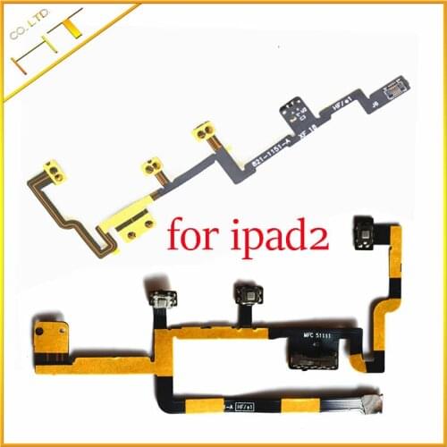 For iPad2 ON Off Switch Button Volume Control Power Flex Cable for Apple iPad 2 2nd Gen GSM Version CDMA wifi version
