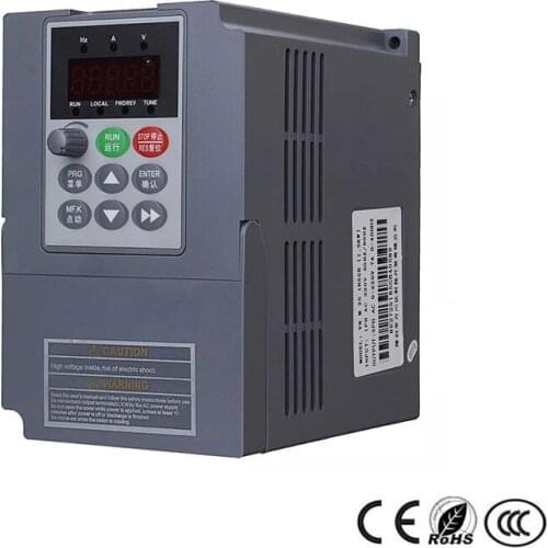 4KW 220V Frequency Inverter 17A Single Phase Input VFD 3Phase Triphase Output Motor Speed Control Frequency Converter 50/60Hz