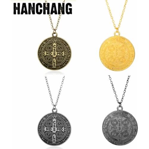 John Constantine Rune Pendant Necklace Movie Jewelry for Men and Women Round Metal Necklace Chain Collier