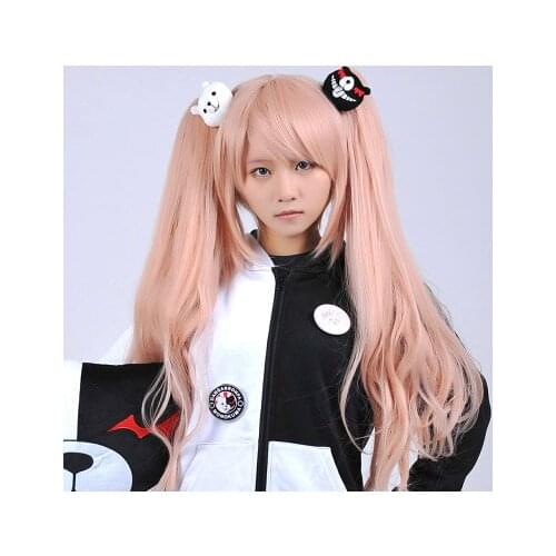 Cartoon anime Cosplay Danganronpa Trigger Happy Havoc Enoshima Junko Monokuma Bear In Hairpin Hair Clip In Hair girl headbands
