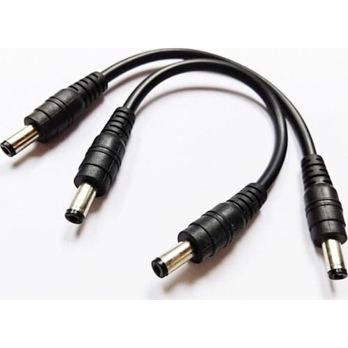 NCHTEK DC 5.5x2.1mm Male plug to DC 5.5x2.1mm Male DC Power Supply Adapter Cable About 20CM/Free Shipping/10PCS