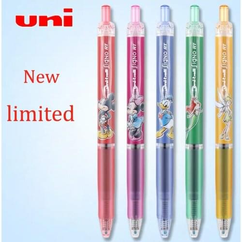 New limited Set of Japanese UNI UMN-158DS smooth gel pen students use black press gel pen 0.5mm