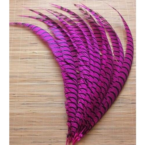 NEW 10PCS Lady Amherst Pheasant Mei red 30-36 inches /80-90cm feathers, drama performances