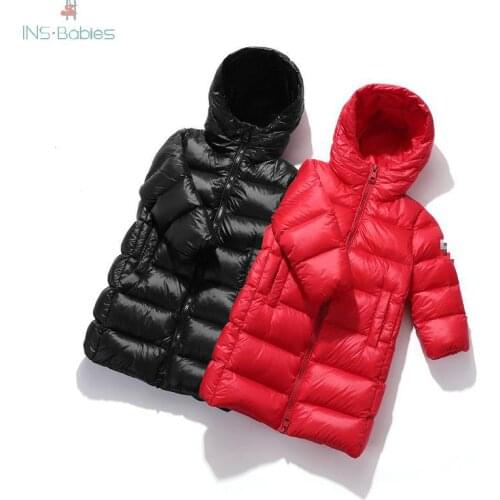 NEW Children Down Jacket winter Thickened Long sleeve coats for boys and girls warm baby girls clothes Black Boys Jackets 2020