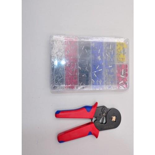 Brand New Crimper Plier Set 0.25-10mm 2 Self-adjustable Ratchat Wire Crimping Tool with 1200 Wire Terminal Crimp Connecto