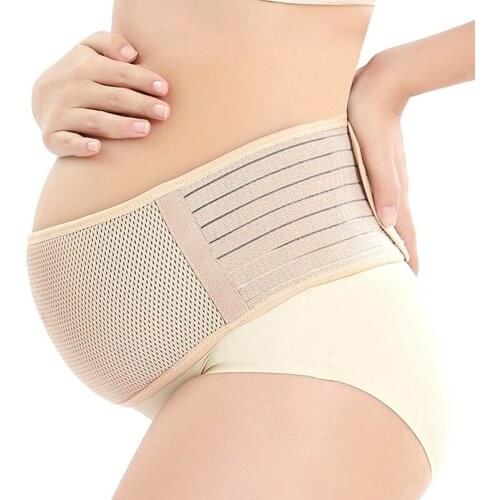 Maternity Support Belt Breathable Pregnancy Belly Band Abinal Binder Adjustable Back/Pelvic Support- L