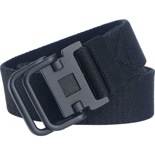 New Men Belt High Quality Canvas Double Ring Buckle Mens Belt Casual Tactical Belt Mens Army Style Jeans Belt Canvas Belts