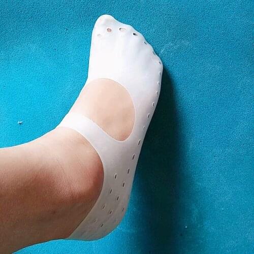 2 Pcs/Lot Foot Care Tool Silicone Insole Gel Sock Feet Protector Pain Relief Crack Prevention Moisturize Dead Skin Removal Sock