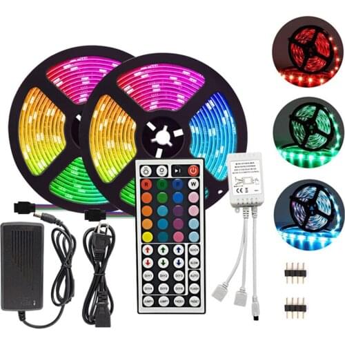 Bluetooth LED Strip Lights 20M RGB 5050 SMD Flexible Ribbon Waterproof RGB LED Light 5M 10M Tape Diode DC 12V Bluetooth Control
